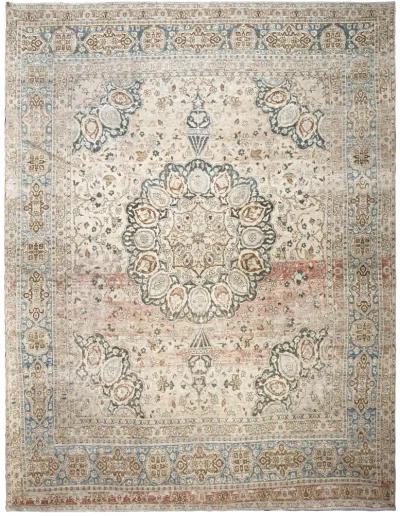 Antique Persian Tabriz Rug - Apadana - Beige - Beige