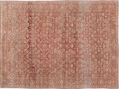 Antique Persian Mahal Rug - Apadana - Red - Red