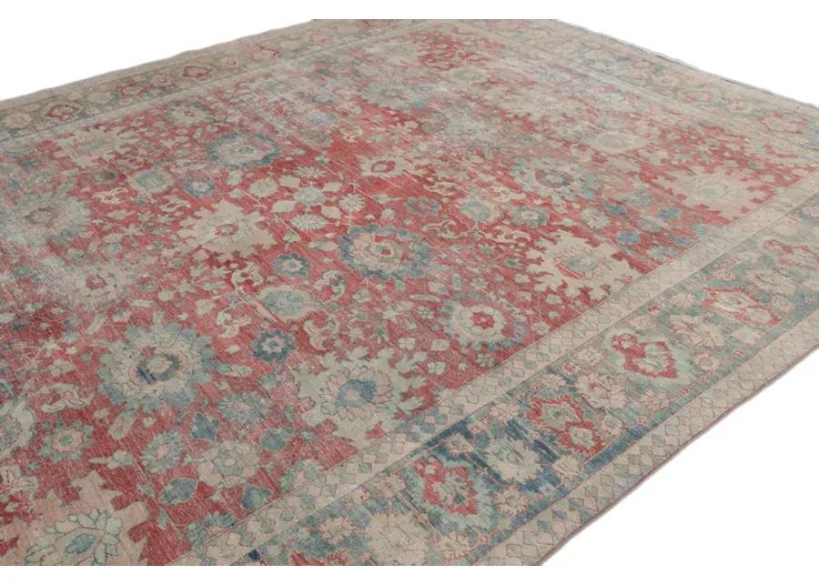 Antique Persian Mahal Rug - Apadana - Red - Red