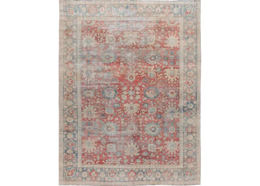 Antique Persian Mahal Rug - Apadana - Red - Red