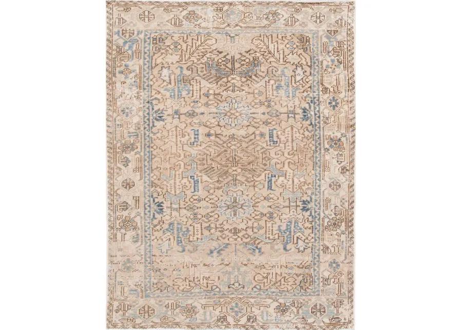 Antique Persian Heriz Rug - Apadana - Beige - Beige