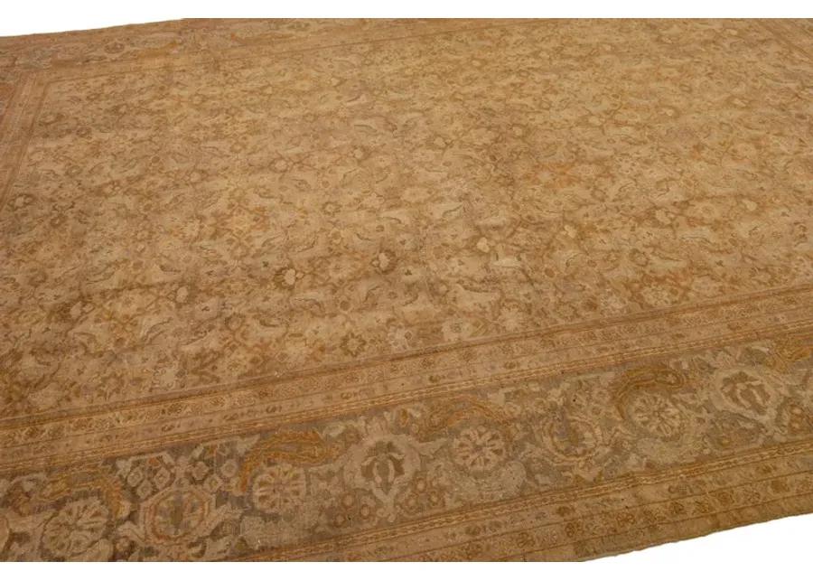 Antique Persian Sultanabad Rug - Apadana - Gold - Gold