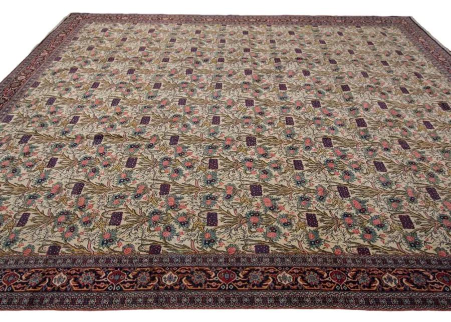 Antique Persian Tehran Rug - Apadana - Beige - Beige