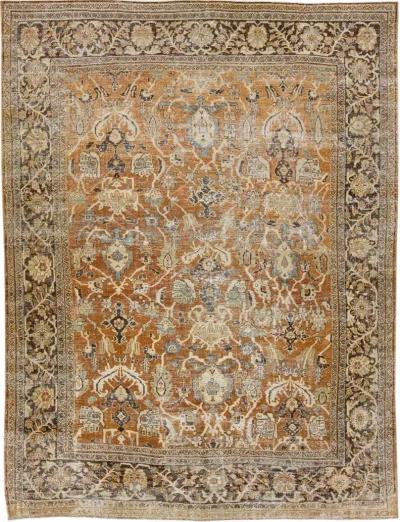 Antique Persian Mahal Rug - Apadana - Brown - Brown