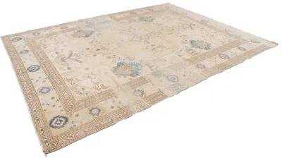 Vintage Persian Tabriz Rug - Apadana - Beige - Beige