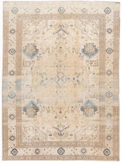 Vintage Persian Tabriz Rug - Apadana - Beige - Beige