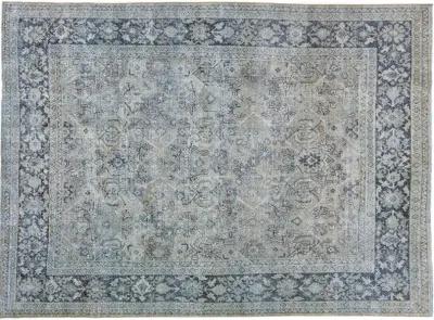 Antique Persian Tabriz Rug - Apadana - Gray - Gray