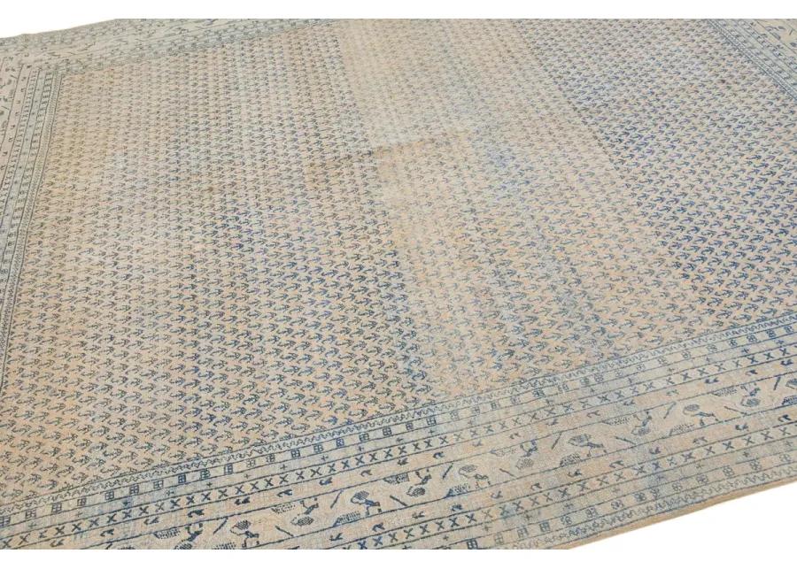 Antique Persian Malayer Rug - Apadana - Blue - Blue