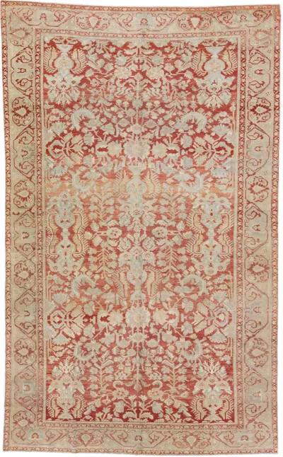 Antique Persian Malayer Rug - Apadana - Red - Red