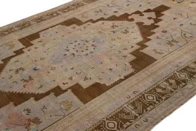 Antique Asian Khotan Rug - 7'5" x 12'8" - Apadana - Brown - Brown