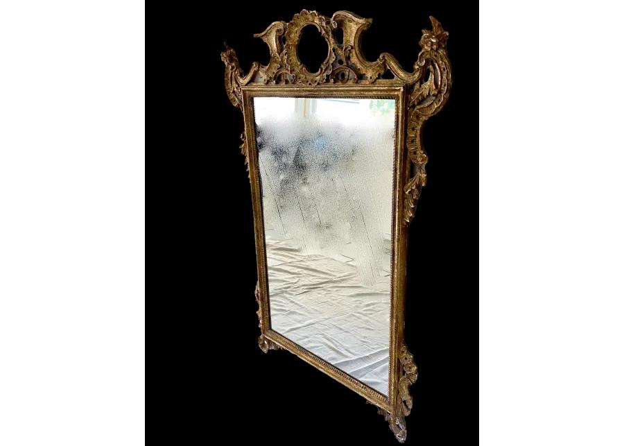 Antique Gold Louis XIII Wall Mirror - Ballyhoo