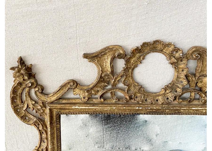 Antique Gold Louis XIII Wall Mirror - Ballyhoo