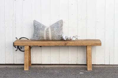 Robust Elm Farmhouse Bench - de-cor - Brown