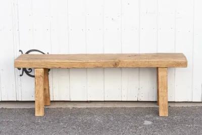 Robust Elm Farmhouse Bench - de-cor - Brown