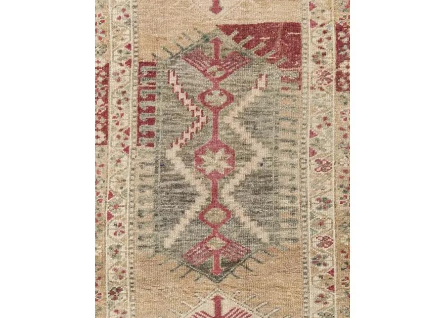 Turkish Oushak Runner 2'9 X 16'8 - Red