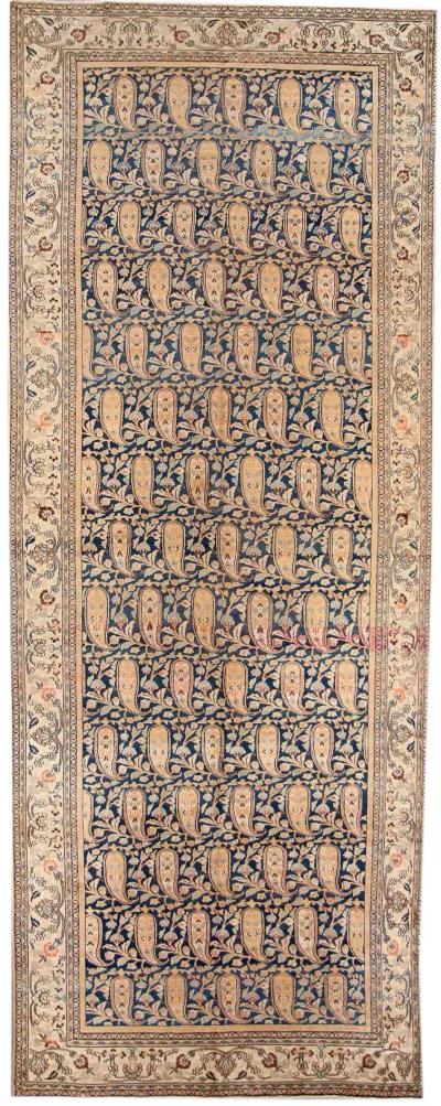 Antique Persian Mashad Floral Runner Rug - Apadana - Blue - Blue