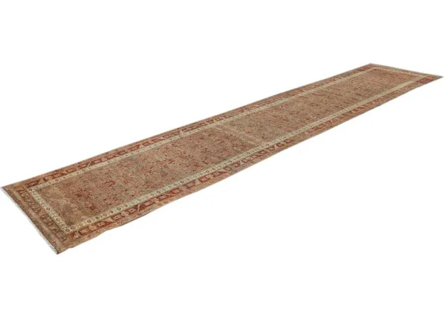 Antique Persian Malayer Runner Rug - Apadana - Red - Red