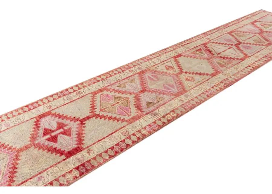 Vintage Anatolian Runner - 2'9" x 12'11" - Apadana - Pink