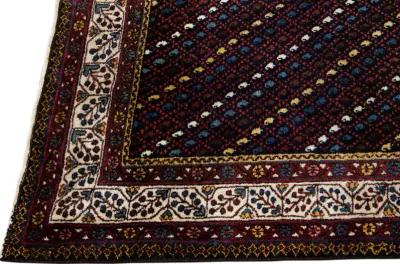 Antique Kurd Geometric Runner Rug - Apadana - Red - Red