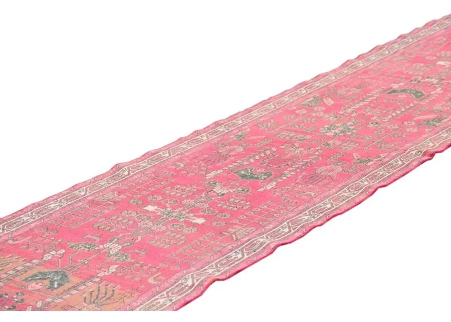 Vintage Persian Malayer Runner Rug - Apadana - Pink - Pink