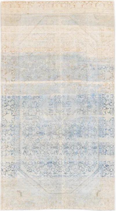 Antique Persian Mahal Runner Rug - Apadana - Blue - Blue