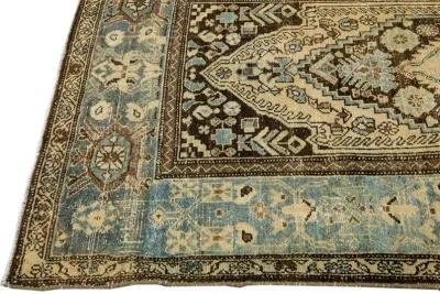 Antique Persian Malayer Runner Rug - Apadana - Blue - Blue