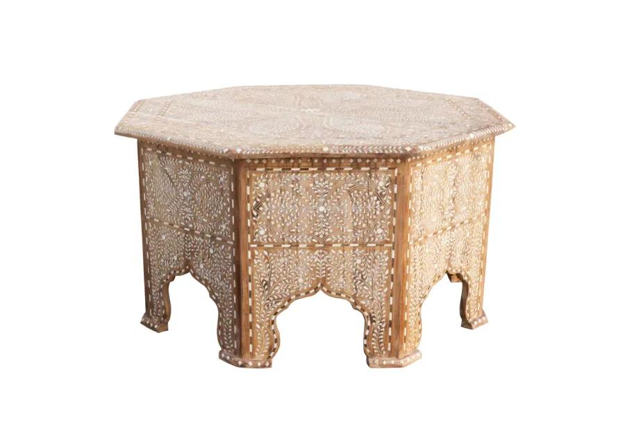 Anglo-Indian Inlay Mandawa Coffee Table - de-cor