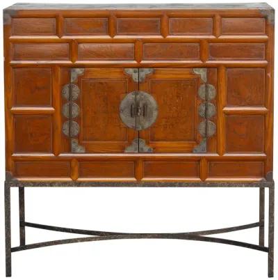 Mid-Century Korean Chest on Stand - de-cor - Brown