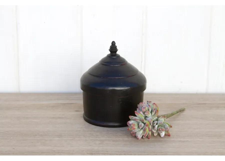 Sirohi Vintage Indian Tika Container - de-cor - black