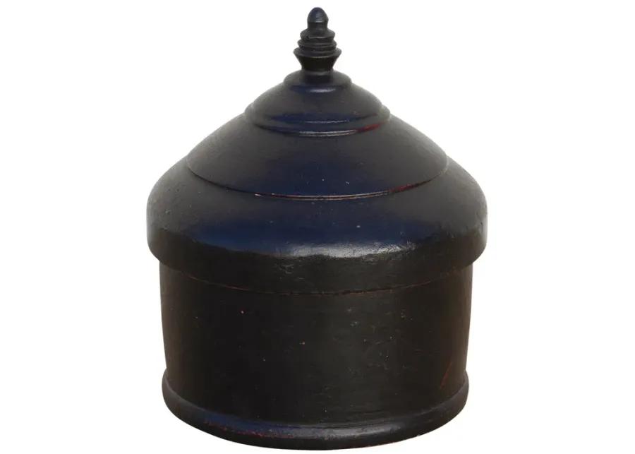 Sirohi Vintage Indian Tika Container - de-cor - black