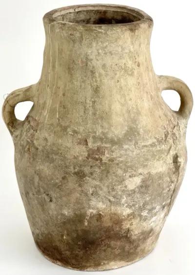 Antique Turkish Hatay Pottery Jug - Ballyhoo - Beige