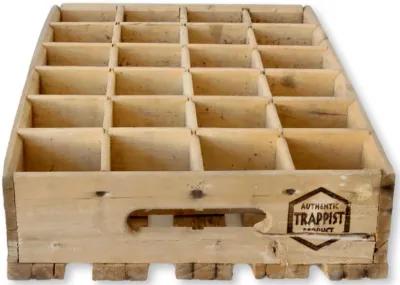 Trappist Belgian Beer Crate - The Queens Landing - Brown