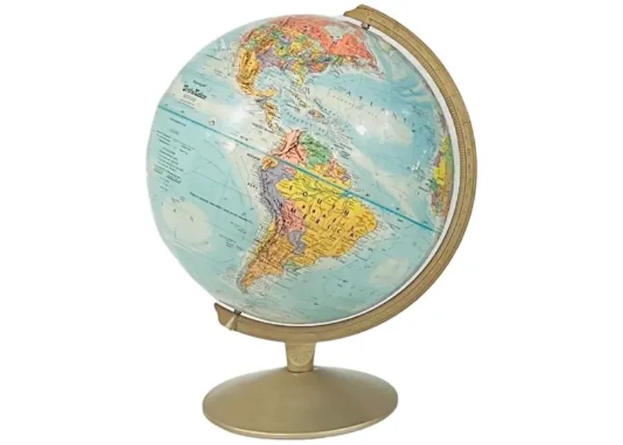 1980s Replogle Globe - Eat Drink Home - Blue