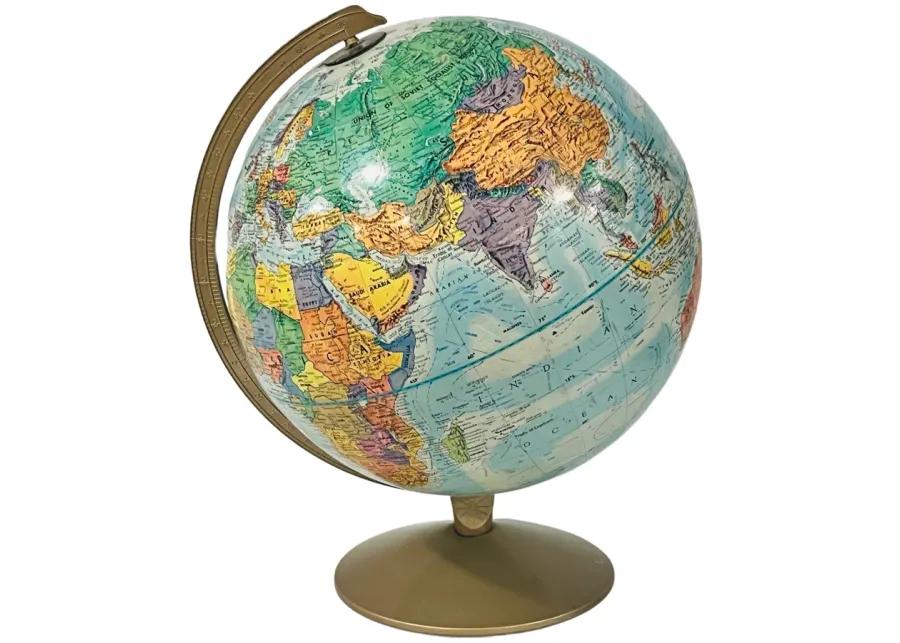 1980s Replogle Globe - Eat Drink Home - Blue