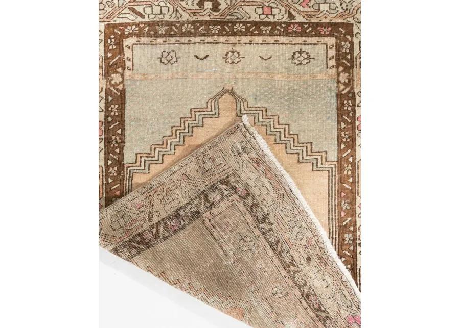 Turkish Oushak Area Rug 2'9 X 3'9 - Beige - Beige