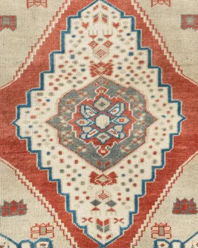 Turkish Oushak Area Rug 2'11 X 3'9 - Red - Red