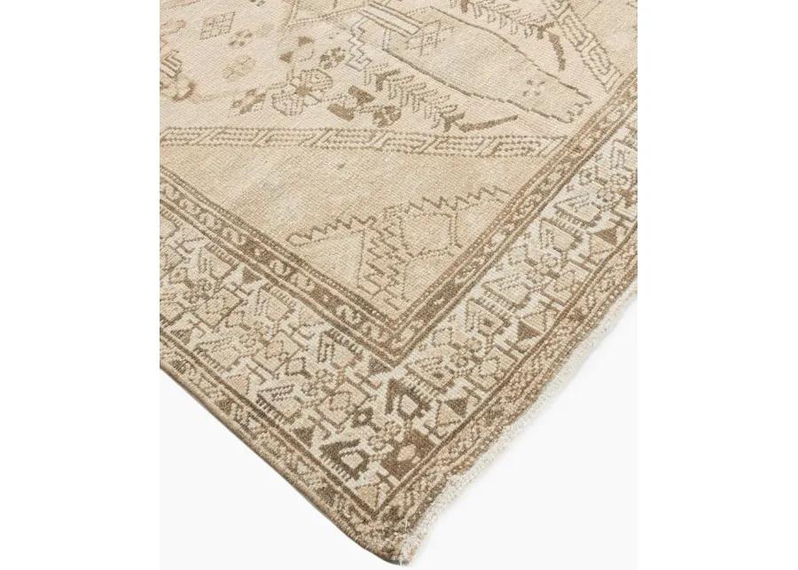 Persian Hamadan Area Rug 4' X 6'7 - Beige - Beige