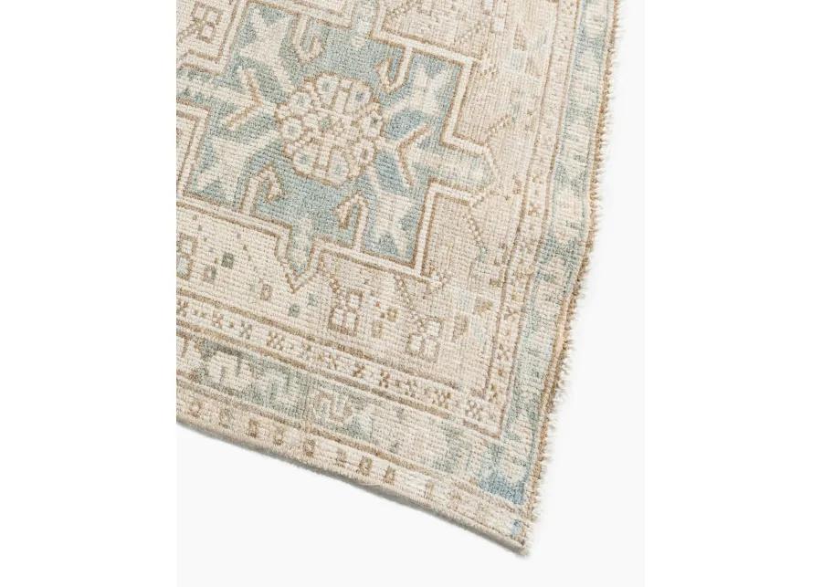 Persian Heriz Runner 1'10 X 12'8 - Blue