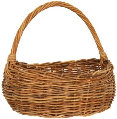 Woven Wicker Shopping Basket - Interesting Things - Brown