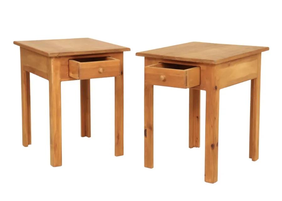 Craftsman Pine Side Tables - a Pair - Interesting Things