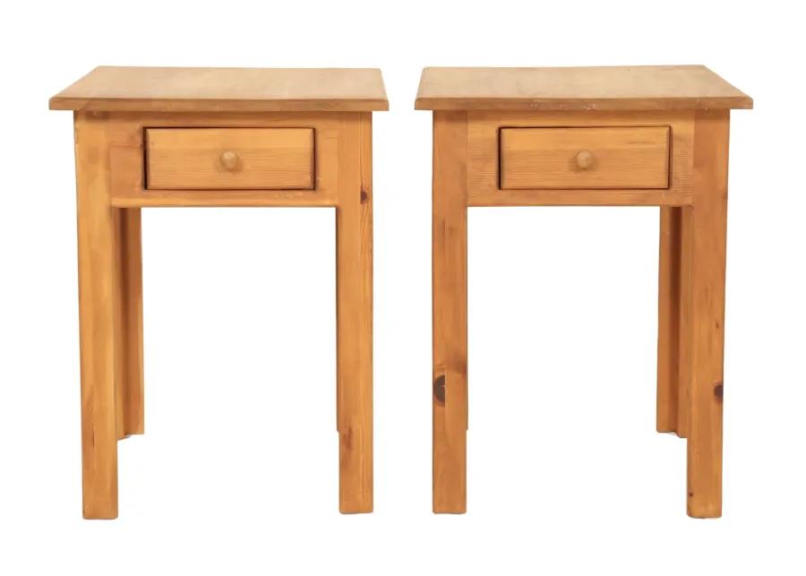 Craftsman Pine Side Tables - a Pair - Interesting Things