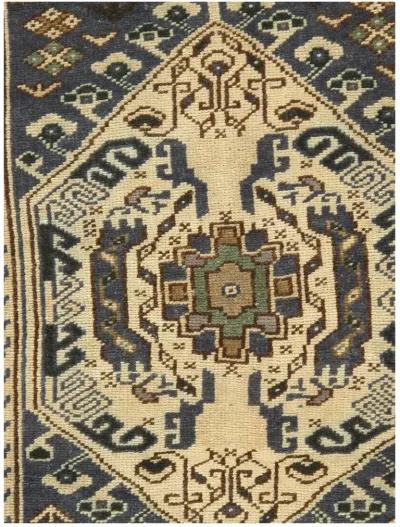 Turkish Yastik Area Rug 1'8 X 3' - Blue - Blue