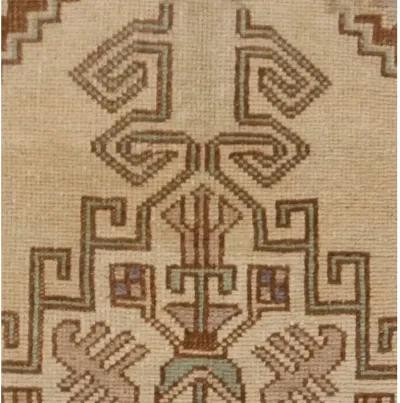 Turkish Yastik Area Rug 1'9 X 3'5 - Beige - Beige