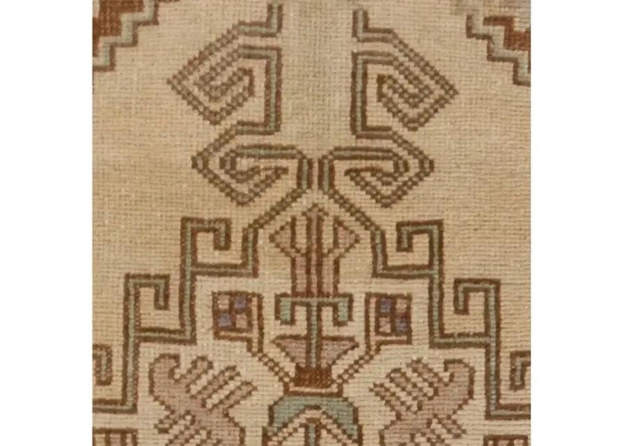 Turkish Yastik Area Rug 1'9 X 3'5 - Beige - Beige