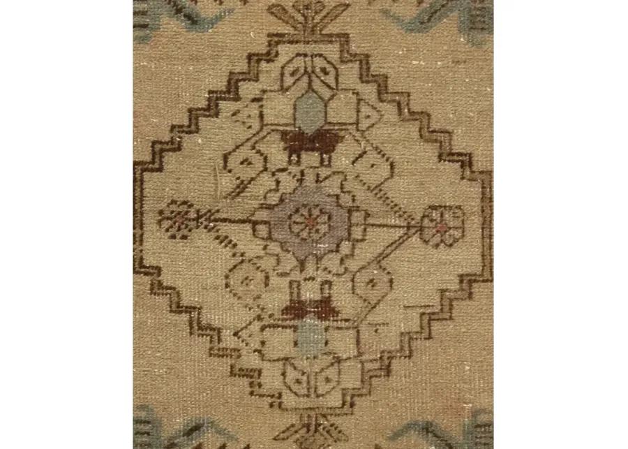 Turkish Beige Yastik Area Rug - 1'9 X 3'2 - Beige