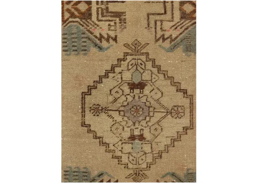 Turkish Beige Yastik Area Rug - 1'9 X 3'2 - Beige