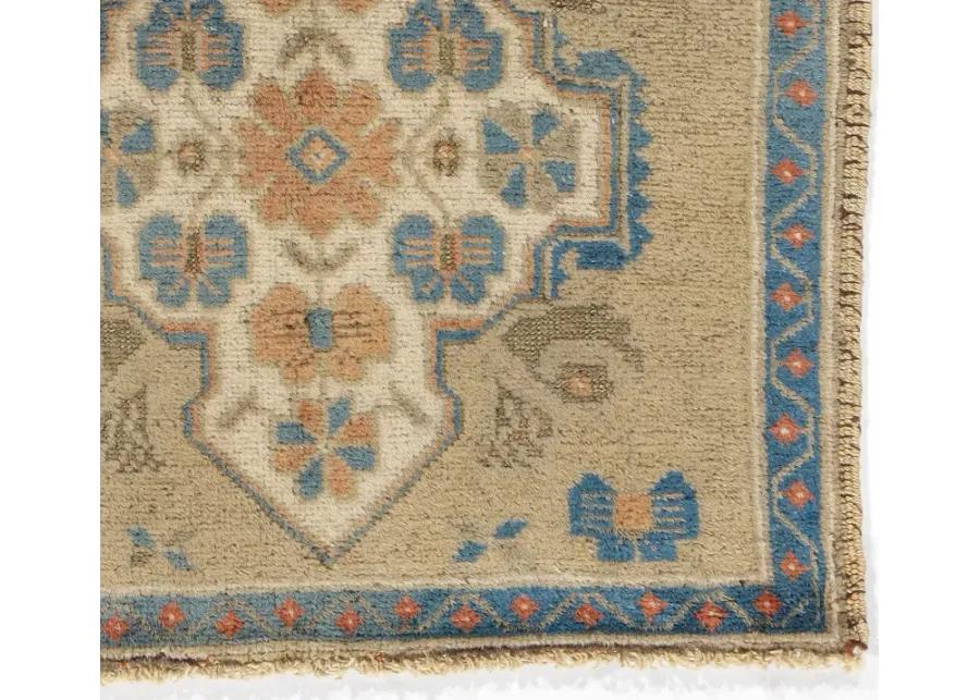 Turkish Camel Yastik Area Rug - 2' X 2'1 - Beige - Beige