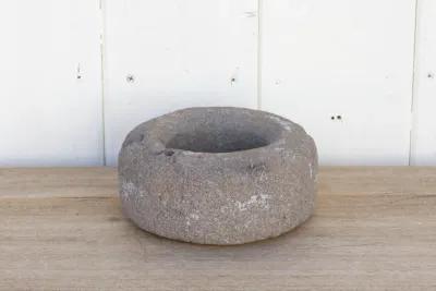 Handcrafted Gray Stone Bowl - de-cor - Handcrafted