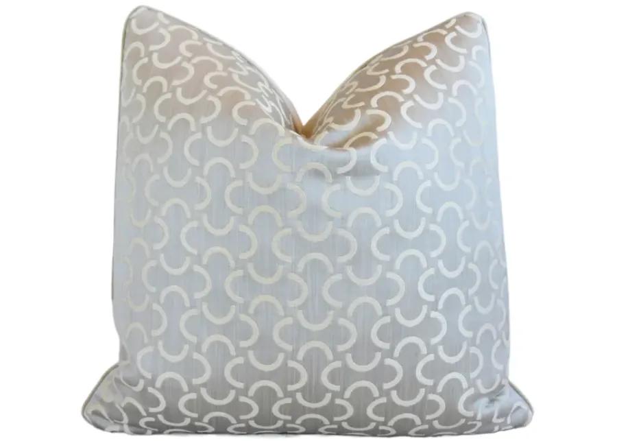 Geometric Modern Jacquard Mélange Pillow