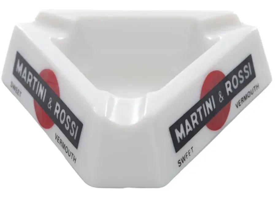 Martini & Rossi Vermouth French Ashtray - Interesting Things - White